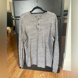 J Crew men’s‎ long sleeve gray shirt size Large